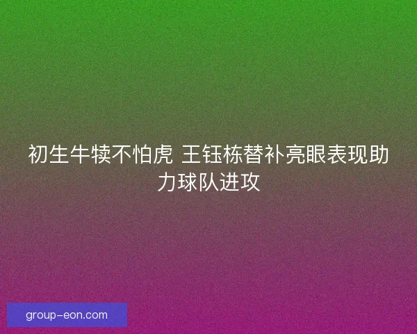 初生牛犊不怕虎 王钰栋替补亮眼表现助力球队进攻